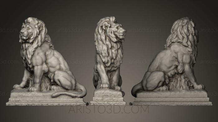 Figurines lions tigers sphinxes (STKL_0183) 3D model for CNC machine